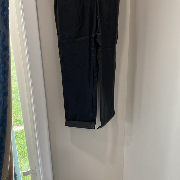 Amanda Uprichard Cherri Strapless Faux-Leather Jumpsuit - Picture 6 of 10